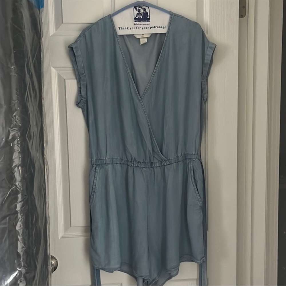 H&M Chambray Romper - Blue